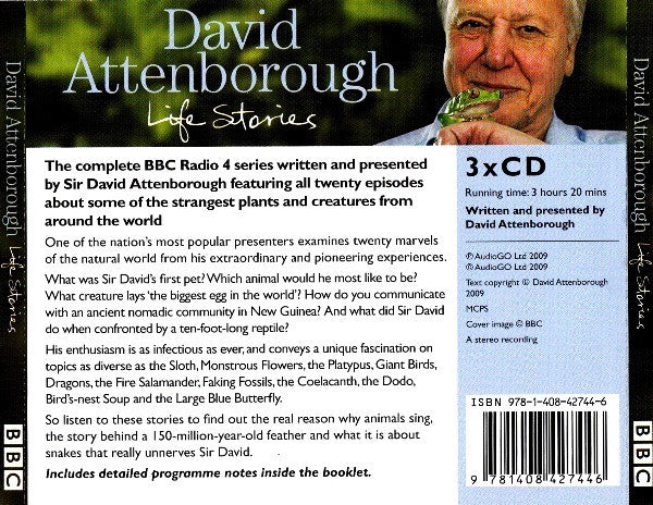 David Attenborough : Life Stories (3xCD)