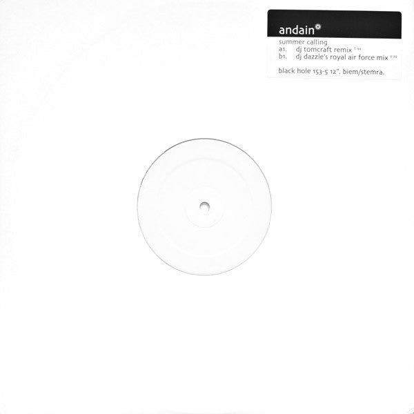 Andain : Summer Calling (12", W/Lbl)
