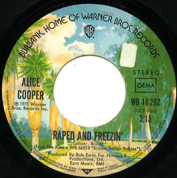 Alice Cooper : No More Mr. Nice Guy (7", Single)