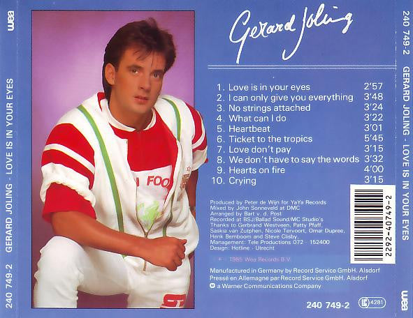 Gerard Joling : Love Is In Your Eyes (CD, Album)
