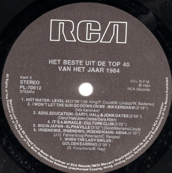 Various : Het Beste Uit De Top 40 Van Het Jaar '84 (2xLP, Comp)