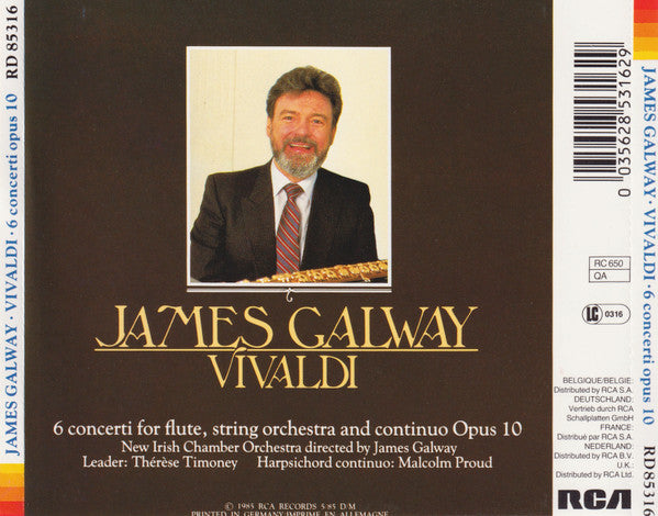 James Galway, Antonio Vivaldi : 6 Concerti Opus 10 (CD, Album)