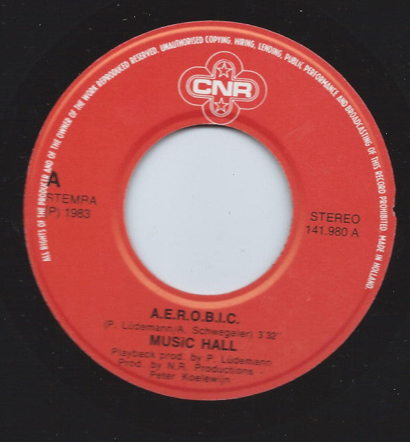 Music Hall : A.E.R.O.B.I.C. / Dance With Me (7", Single)
