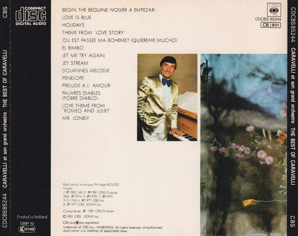 Caravelli & His Orchestra : The Best Of Caravelli (CD, Comp, RP)