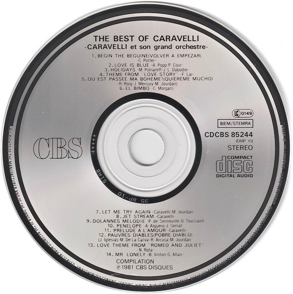 Caravelli & His Orchestra : The Best Of Caravelli (CD, Comp, RP)