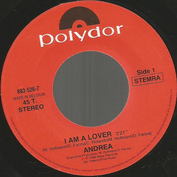 Andrea (4) : I'm A Lover (7", Single)