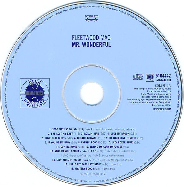 Fleetwood Mac : Mr. Wonderful (CD, Album, RE, RM)