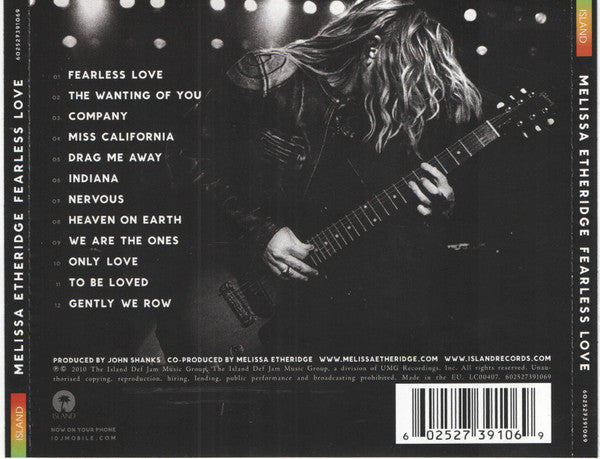 Melissa Etheridge : Fearless Love (CD, Album)