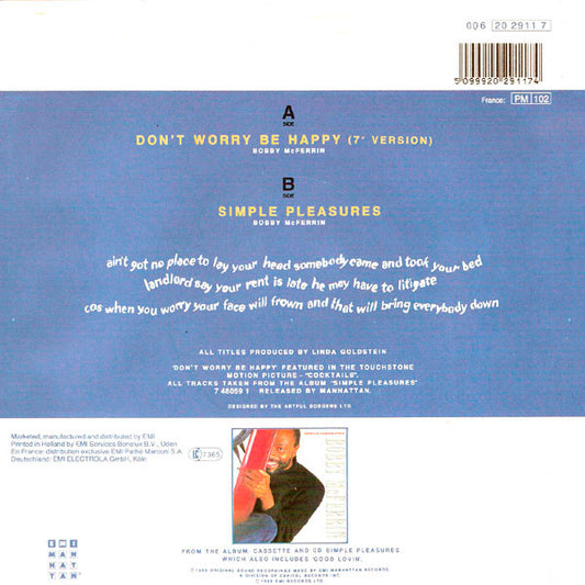 Bobby McFerrin : Don't Worry - Be Happy! (7", Single)