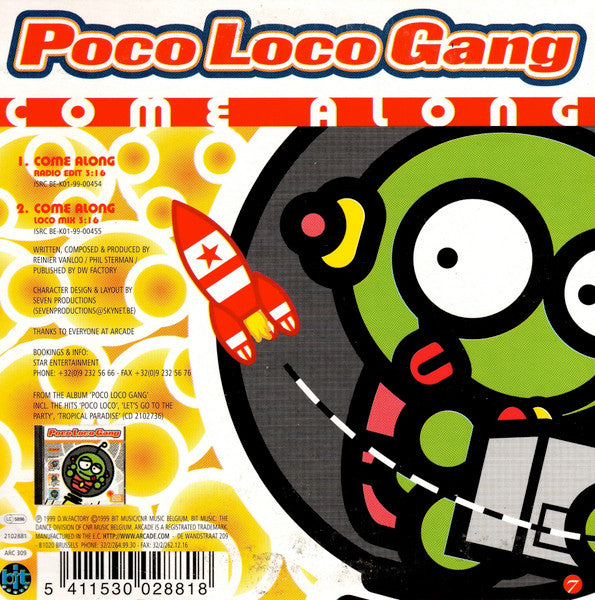 Poco Loco Gang : Come Along (CD, Single)