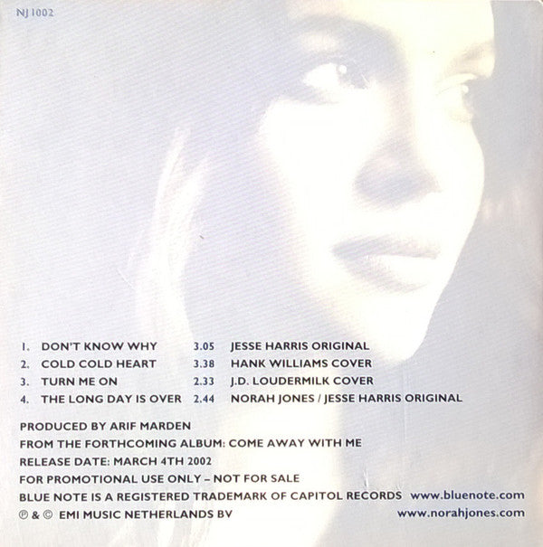 Norah Jones : Come Away With Me (CD, Promo, Smplr)