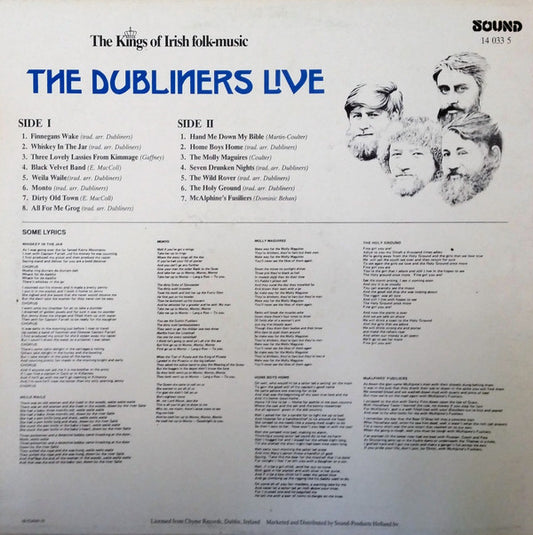 The Dubliners : The Dubliners Live (The Kings Of Irish Folk-Music) (LP, Comp)