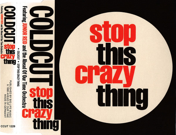 Coldcut Featuring Junior Reid And The Ahead Of Our Time Orchestra : Stop This Crazy Thing (CD, Single)
