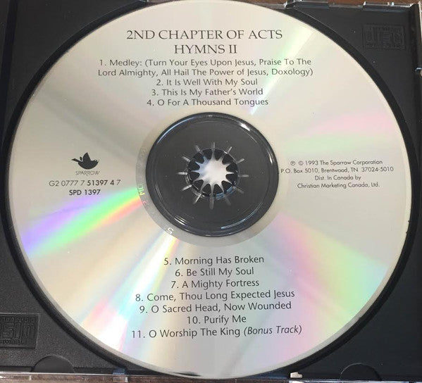 2nd Chapter Of Acts : Hymns II (CD, Album, RE)