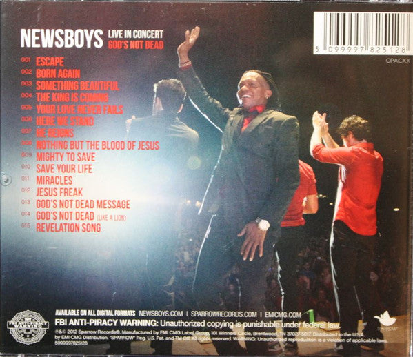 Newsboys : Live In Concert: God's Not Dead (CD, Album)