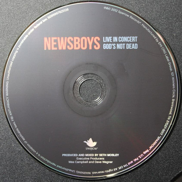 Newsboys : Live In Concert: God's Not Dead (CD, Album)