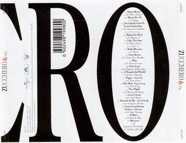 Zucchero : Zu & Co. (CD, Album, Comp)