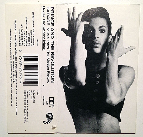 Prince And The Revolution : Parade (Music From The Motion Picture Under The Cherry Moon) (Cass, Album, W-9)