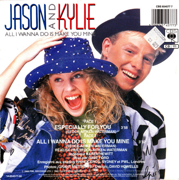 Kylie Minogue And Jason Donovan : Especially For You (7", Single)
