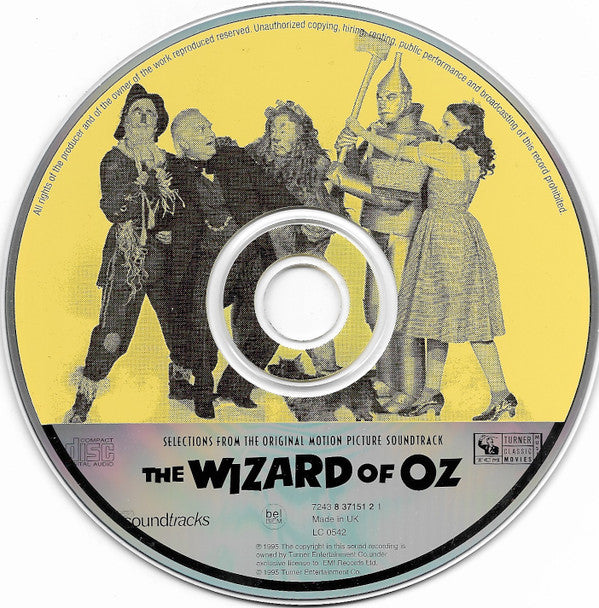 Various : The Wizard Of Oz (Original Motion Picture Soundtrack) (CD, Album)