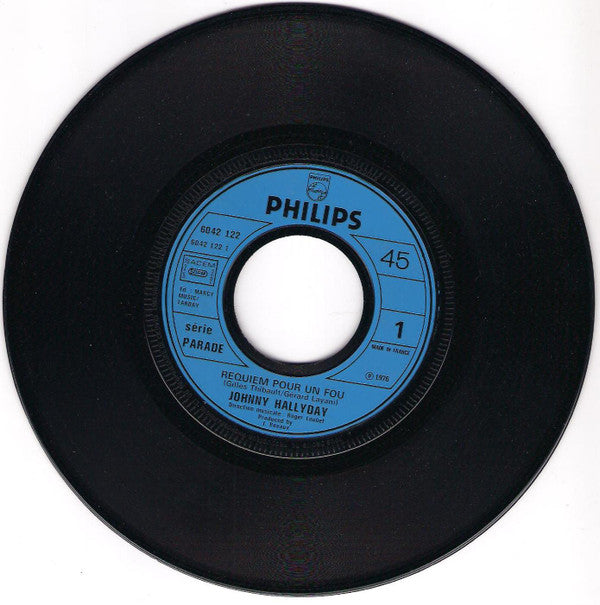 Johnny Hallyday : Requiem Pour Un Fou (7", Single)
