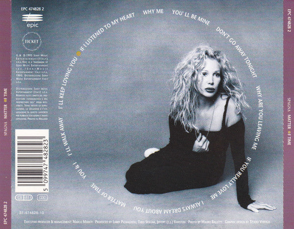 Ivana Spagna : Matter Of Time (CD, Album)