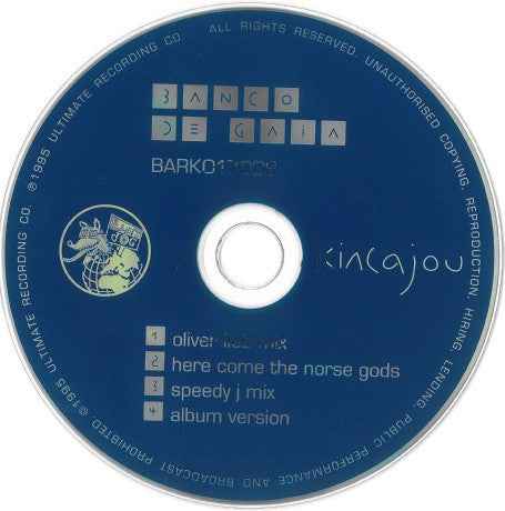 Banco De Gaia : Kincajou (CD, Single)