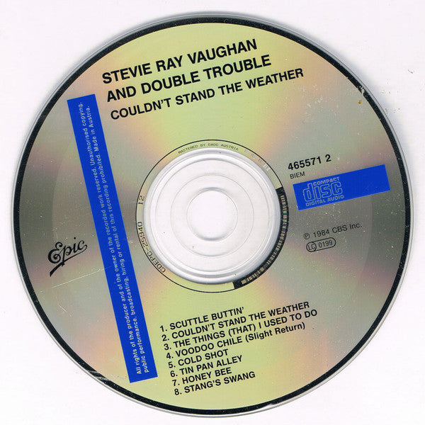 Stevie Ray Vaughan & Double Trouble : Couldn't Stand The Weather (CD, Album, RE)
