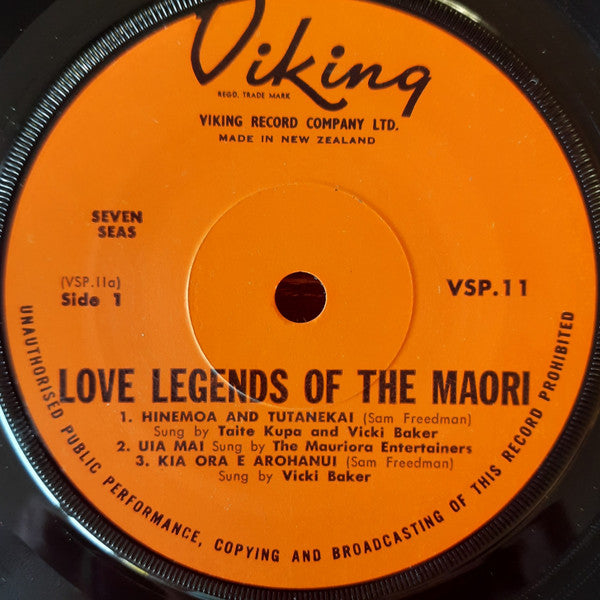 Various : Love Legends Of The Maori (7", EP, Gat)