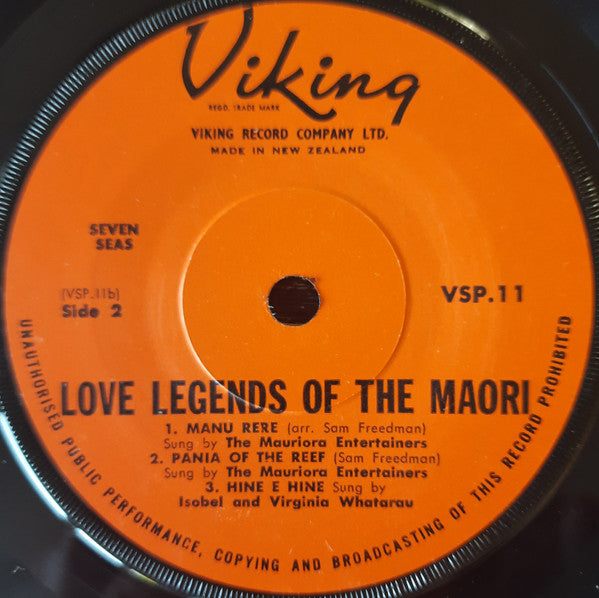 Various : Love Legends Of The Maori (7", EP, Gat)