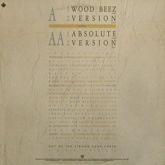 Scritti Politti : Wood Beez / Absolute (12", Maxi)