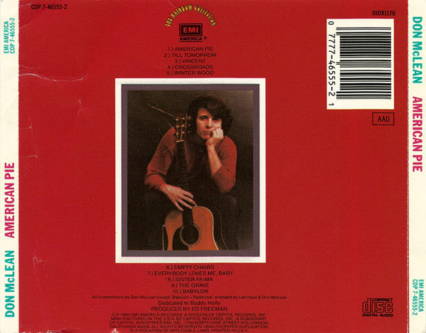 Don McLean : American Pie (CD, Album, Dig)