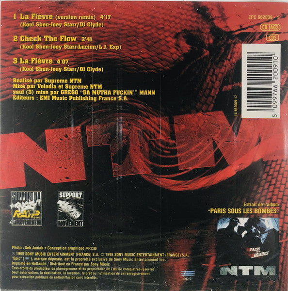 Suprême NTM : La Fièvre (CD, Single)