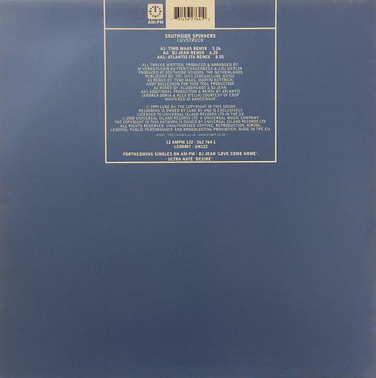 Southside Spinners : Luvstruck (12", Single)