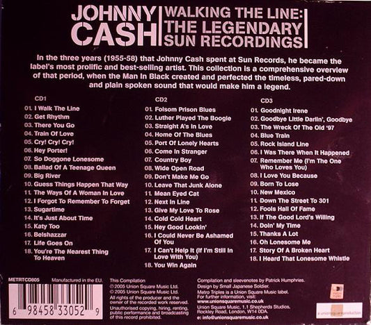 Johnny Cash : Walking The Line: The Legendary Sun Recordings (3xCD, Comp, Box)