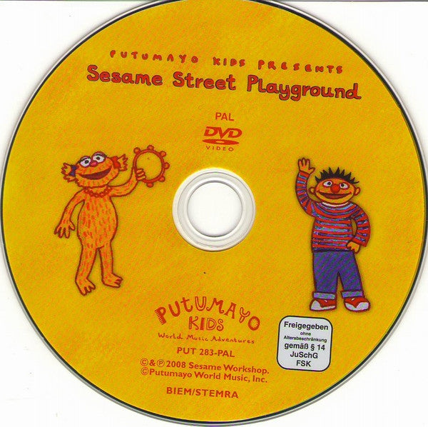 Various : Sesame Street Playground (CD, Comp + DVD, PAL, Bon)