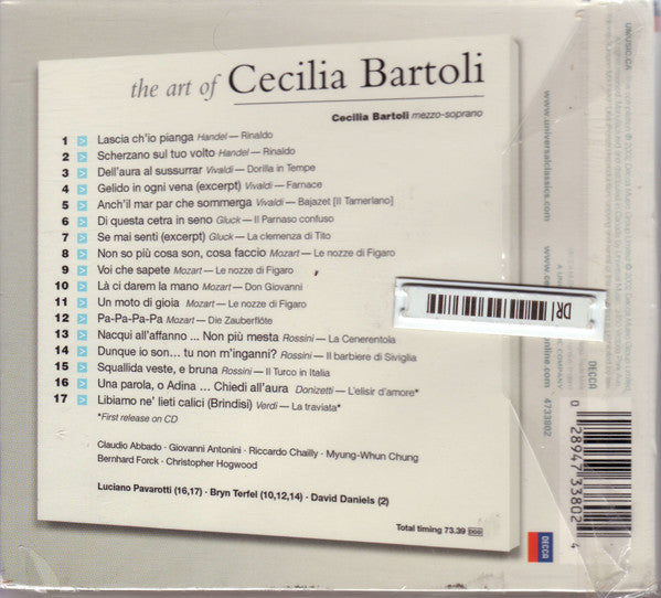 Cecilia Bartoli : The Art Of Cecilia Bartoli (CD, Comp, Dig)