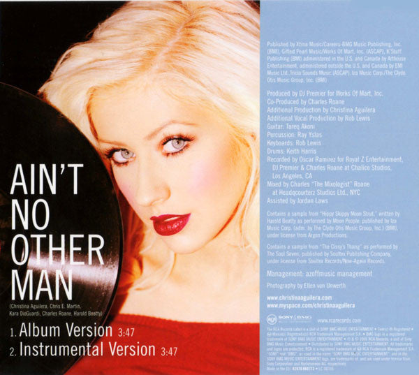 Christina Aguilera : Ain't No Other Man (CD, Single)