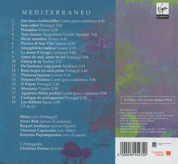 L'Arpeggiata, Christina Pluhar : Mediterraneo (CD, Album + DVD-V + Dlx, Dig)