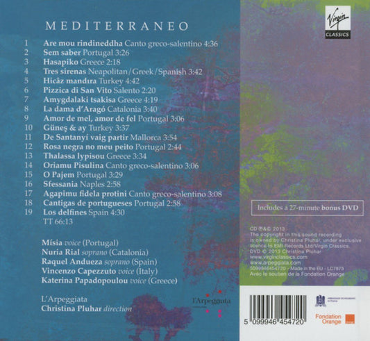 L'Arpeggiata, Christina Pluhar : Mediterraneo (CD, Album + DVD-V + Dlx, Dig)