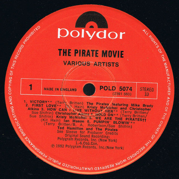 Various : The Pirate Movie - The Original Soundtrack From The Motion Picture (LP, Album)