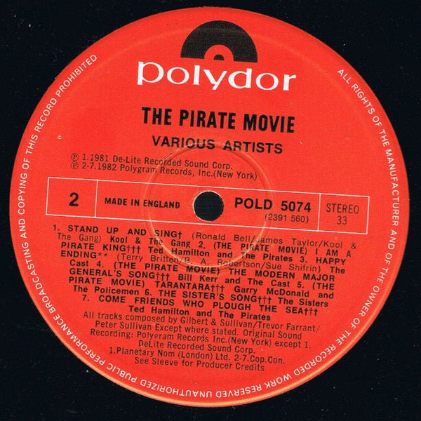 Various : The Pirate Movie - The Original Soundtrack From The Motion Picture (LP, Album)