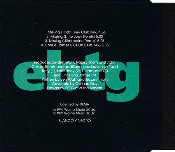 Everything But The Girl : Missing (The Remix EP) (CD, EP)