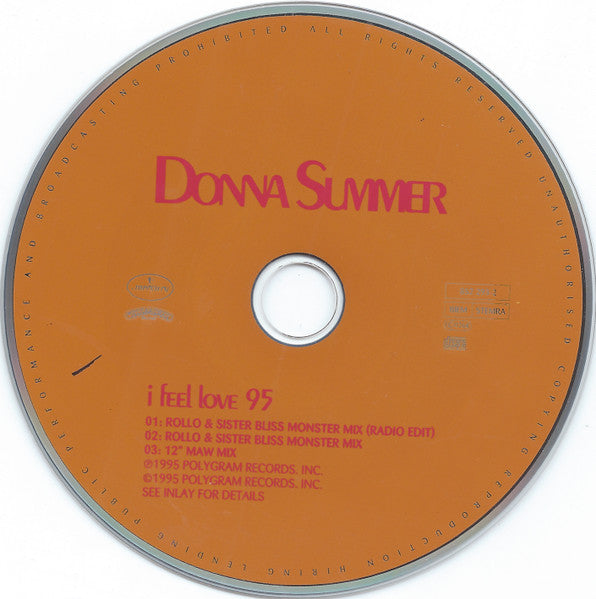 Donna Summer : I Feel Love (CD, Single)