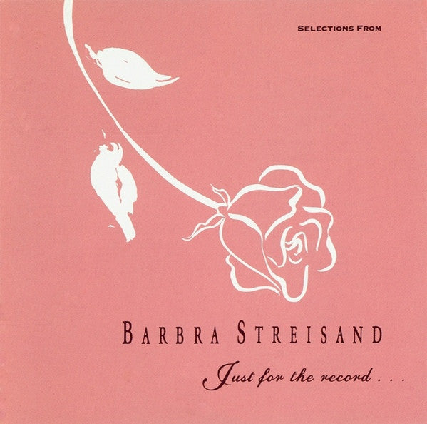Barbra Streisand : Selections From Just For The Record... (CD, Comp, Promo)