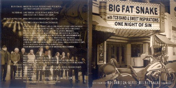 Big Fat Snake With The TCB Band & The Sweet Inspirations : One Night Of Sin (CD, Copy Prot.)
