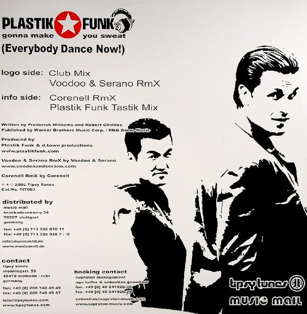 Plastik Funk : Gonna Make You Sweat (Everybody Dance Now!) (Remixes) (12")