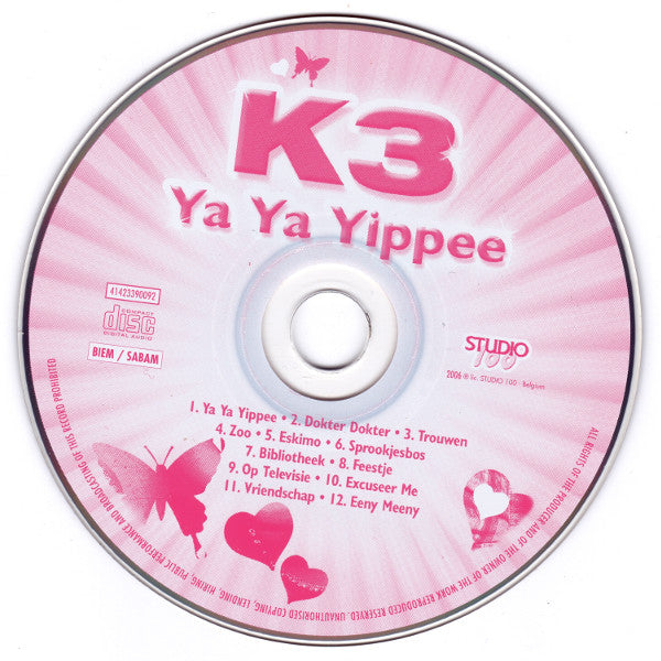 K3 : Ya Ya Yippee (CD, Album)