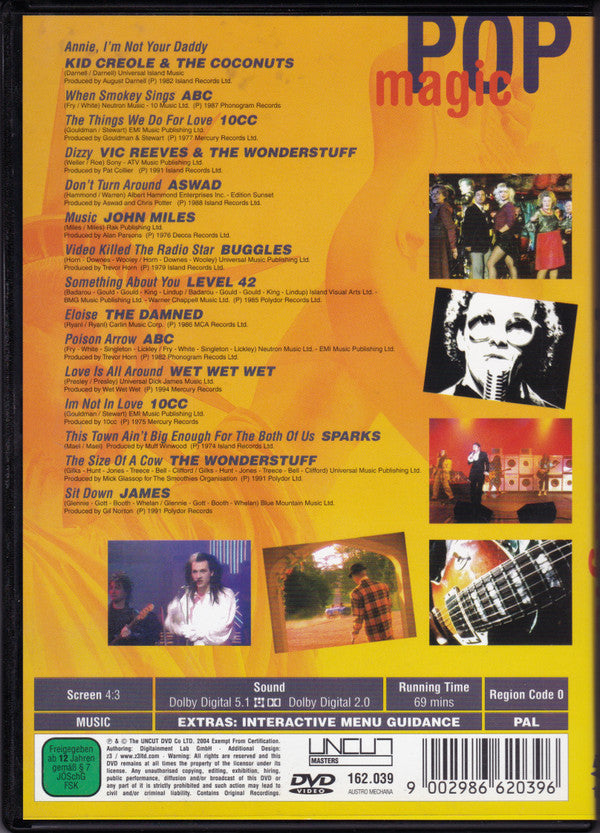 Various : Pop Magic (DVD, PAL)
