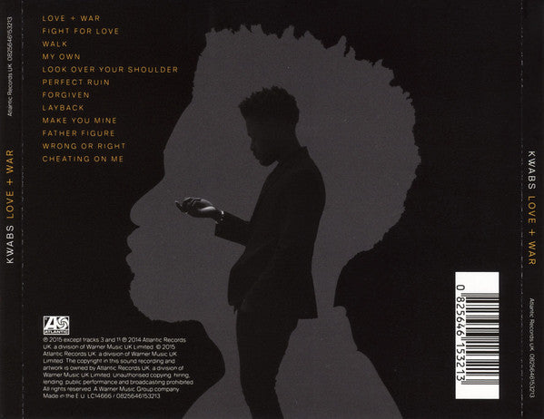 Kwabs : Love + War (CD, Album)